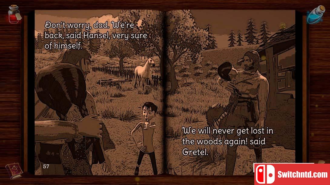 【美版】汉赛尔与格莱特 Hansel and Gretel: Interactive Book 英语_2