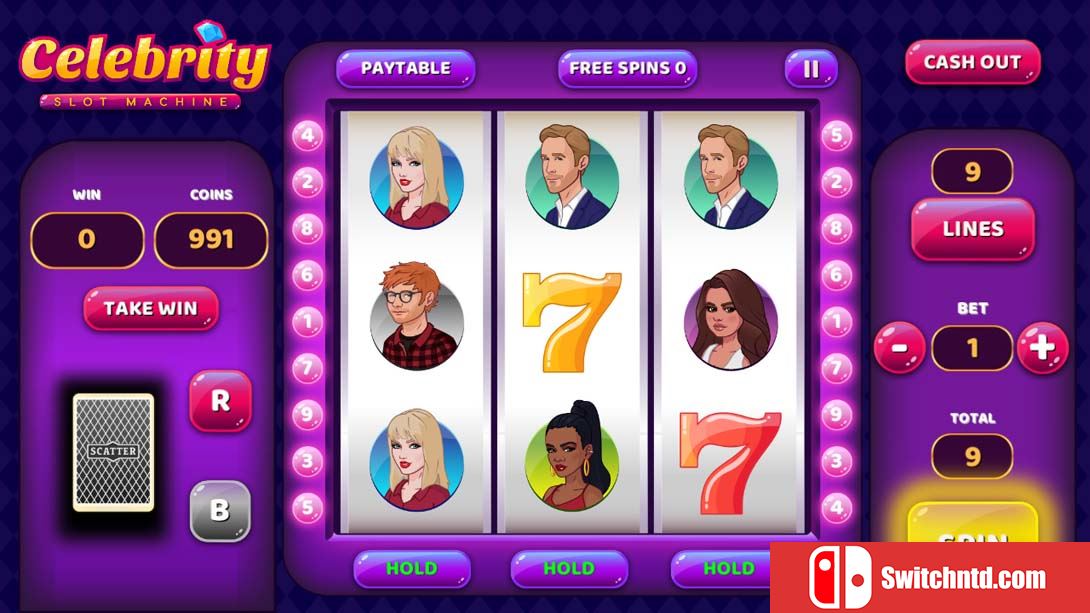 【美版】名人老虎机 Celebrity Slot Machine 英语_4