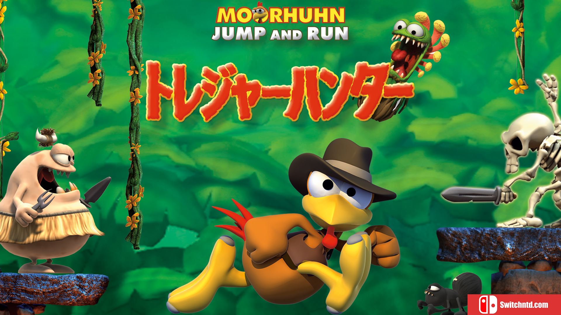 【美版】怪鸡跑酷：宝藏猎人 Moorhuhn Jump and Run 'Traps and Treasures 英语_0