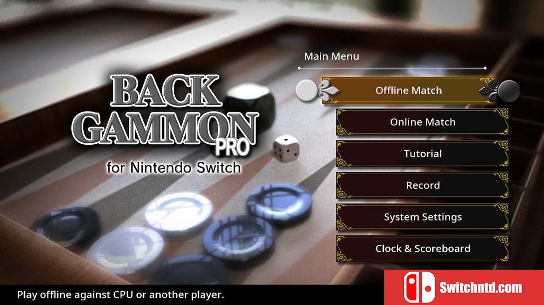 【美版】西洋双陆棋专业版 BACKGAMMON PRO for Nintendo Switch 中文_4