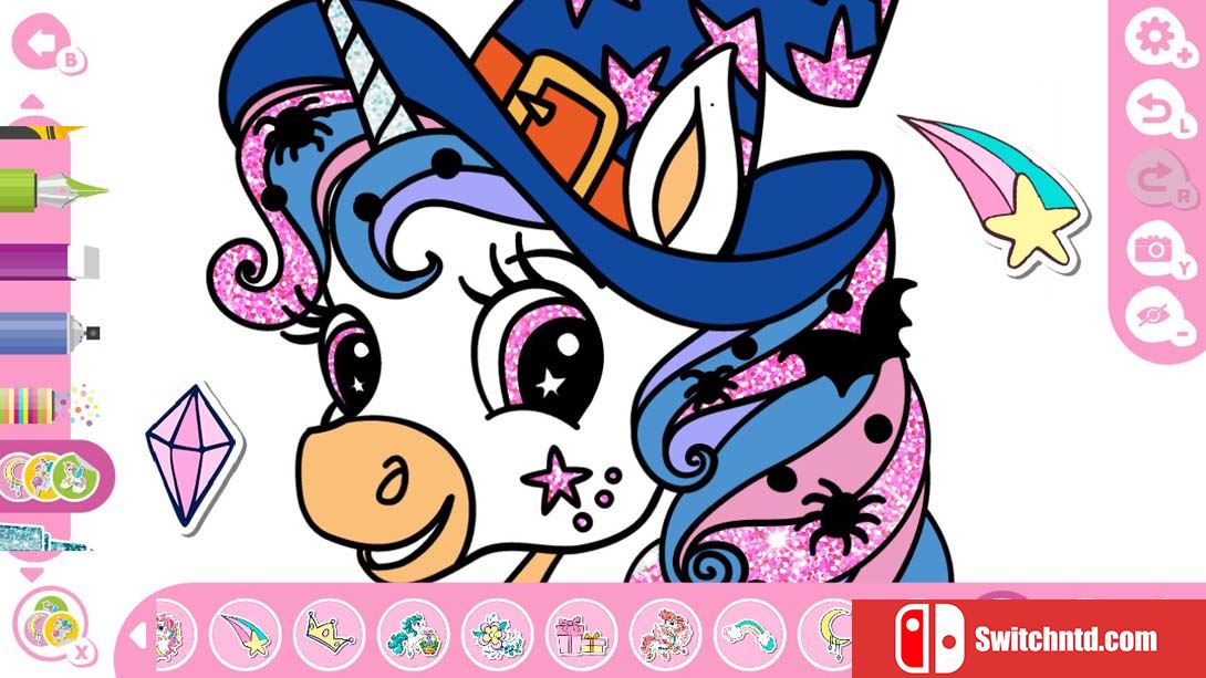 【美版】我可爱的独角兽涂色书 My Cute Unicorns - Coloring Book 中文_4