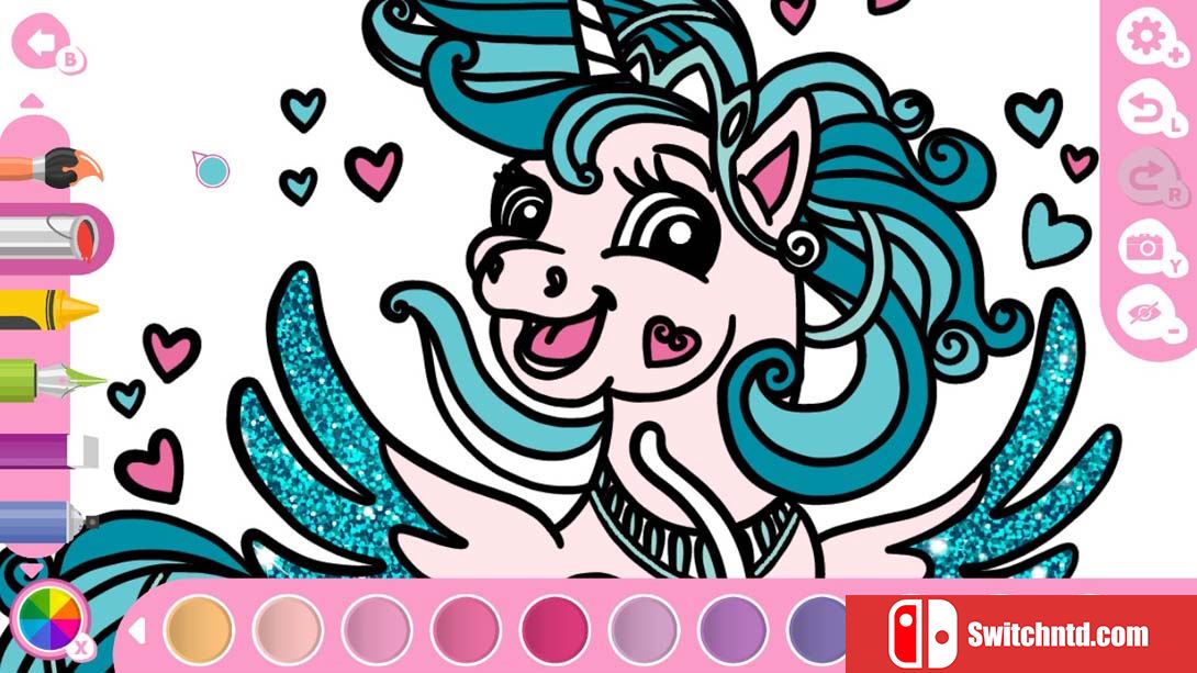 【美版】我可爱的独角兽涂色书 My Cute Unicorns - Coloring Book 中文_1