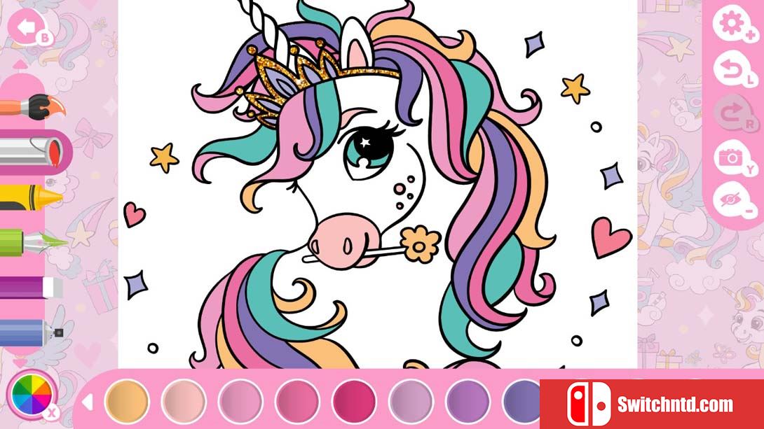 【美版】我可爱的独角兽涂色书 My Cute Unicorns - Coloring Book 中文_2